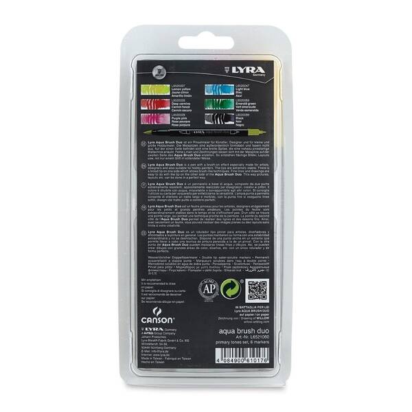 Lyra Aqua Brush Duo Primary 6'Lı Set - 4