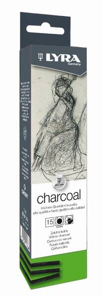 Lyra Charcoals Thin 15 Parça Karton Kutu