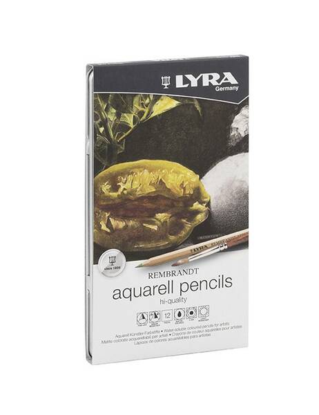 Lyra Rembrant Aquarell 12'li Set Metal Kutu - 1