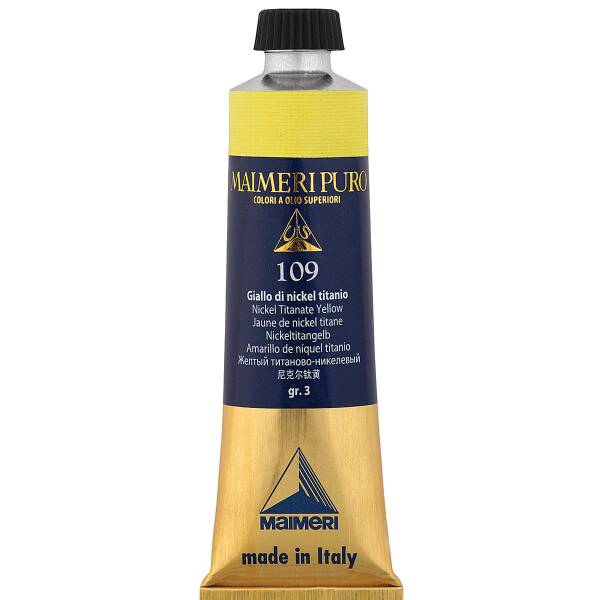 Maimeri Puro Yağlı Boya 40 ML 109 Nickel Titanate Yellow - 3
