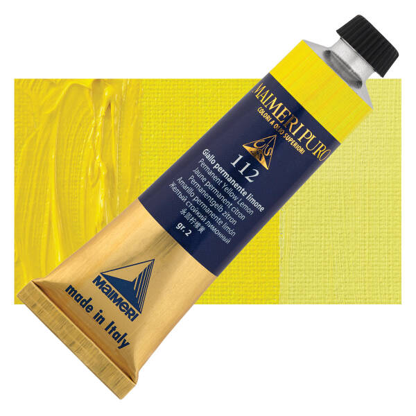 Maimeri Puro Yağlı Boya 40 ML 112 Permanent Yellow Lemon - 1