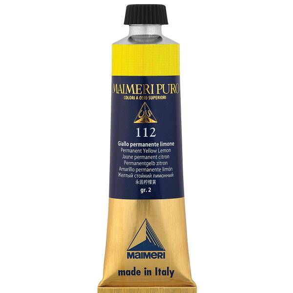 Maimeri Puro Yağlı Boya 40 ML 112 Permanent Yellow Lemon - 3