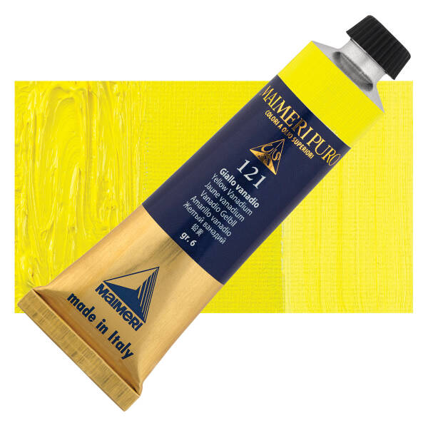 Maimeri Puro Yağlı Boya 40 ML 121 Yellow Vanadium - 1