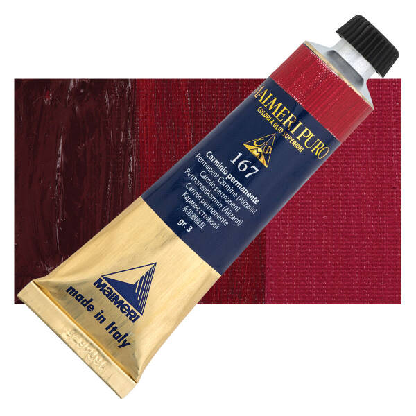 Maimeri Puro Yağlı Boya 40 ML 167 Permanent Carmine Alizarin - 1