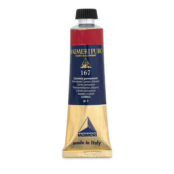 Maimeri Puro Yağlı Boya 40 ML 167 Permanent Carmine Alizarin - 3