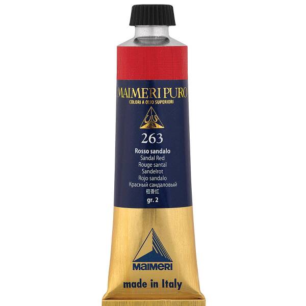 Maimeri Puro Yağlı Boya 40 ML 263 Sandal Red - 3