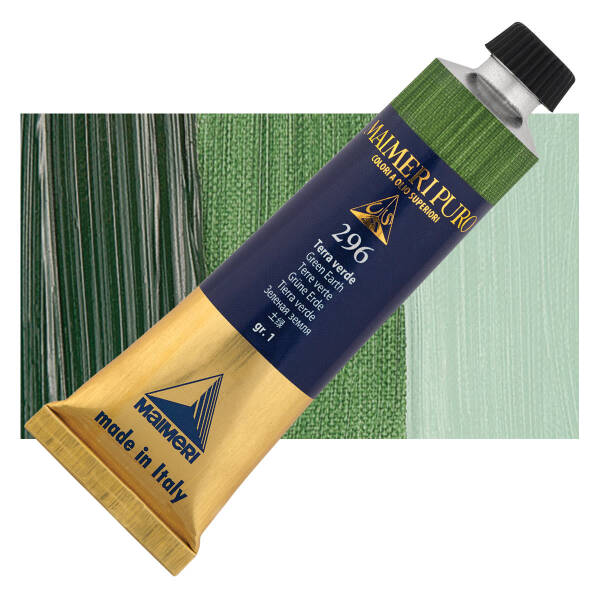 Maimeri Puro Yağlı Boya 40 ML 296 Green Earth - 1