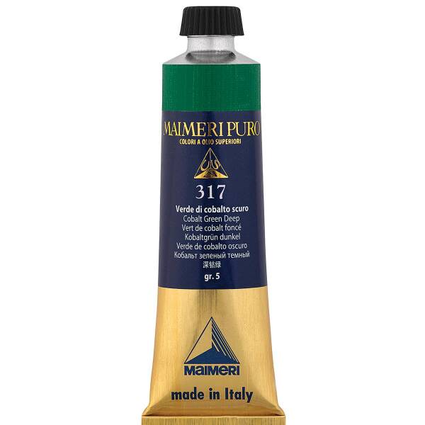 Maimeri Puro Yağlı Boya 40 ML 317 Cobalt Green Deep - 3