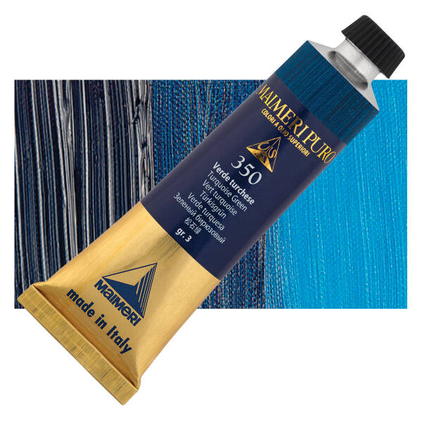 Maimeri Puro Yağlı Boya 40 ML 350 Turquoise Green - 1