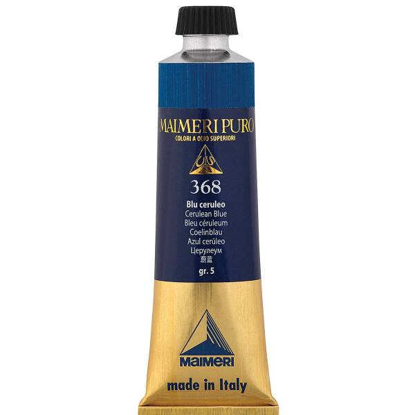 Maimeri Puro Yağlı Boya 40 ML 368 Cerulean Blue - 3