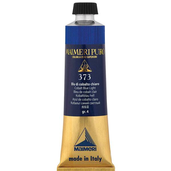 Maimeri Puro Yağlı Boya 40 ML 373 Cobalt Blue Light - 3