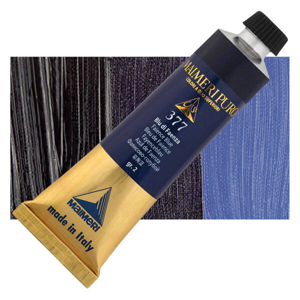 Maimeri Puro Yağlı Boya 40 ML 377 Faience Blue - 1
