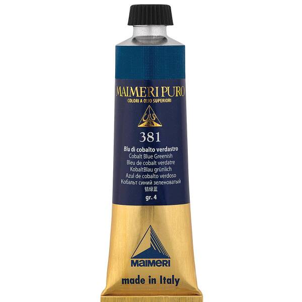 Maimeri Puro Yağlı Boya 40 ML 381 Cobalt Blue Greenish - 3