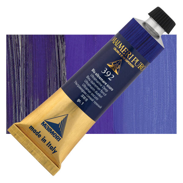 Maimeri Puro Yağlı Boya 40 ML 392 Ultramarine Deep - 1
