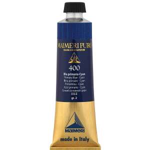 Maimeri Puro Yağlı Boya 40 ML 400 Primary Blue Cyan - 3