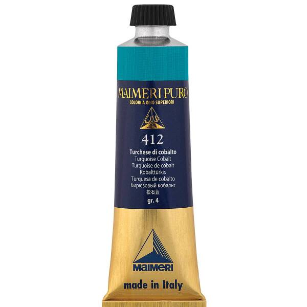 Maimeri Puro Yağlı Boya 40 ML 412 Turquoise Cobalt - 3