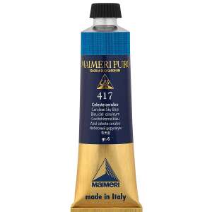 Maimeri Puro Yağlı Boya 40 ML 417 Cerulean Sky Blue - 3