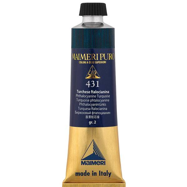 Maimeri Puro Yağlı Boya 40 ML 431 Phthalocyanine Turquoise - 3