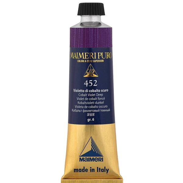 Maimeri Puro Yağlı Boya 40 ML 452 Dark Cob Violet - 3