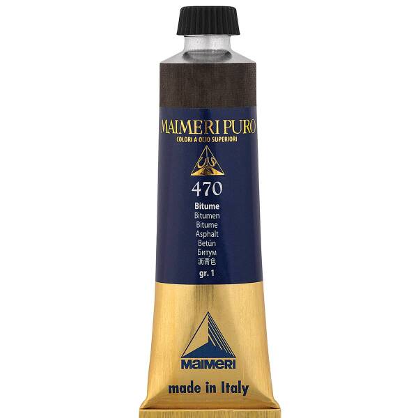 Maimeri Puro Yağlı Boya 40 ML 470 Bitumen - 3