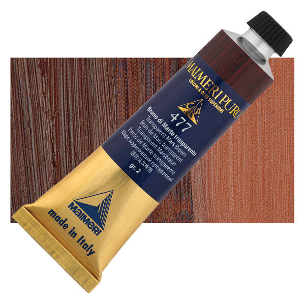 Maimeri Puro Yağlı Boya 40 ML 477 Transparent Mars Brown - 1
