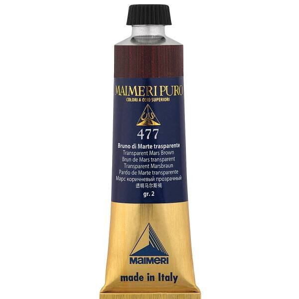 Maimeri Puro Yağlı Boya 40 ML 477 Transparent Mars Brown - 3