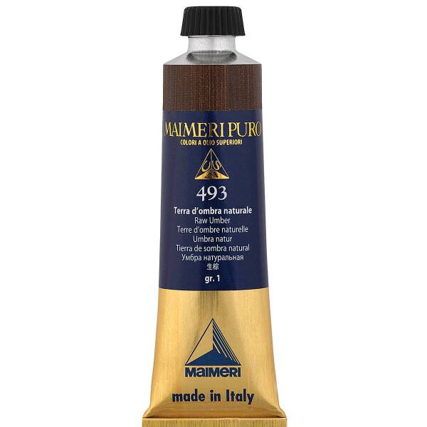 Maimeri Puro Yağlı Boya 40 ML 493 Raw Umber - 3