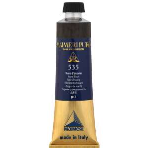 Maimeri Puro Yağlı Boya 40 ML 535 Ivory Black - 3
