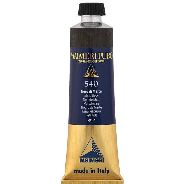 Maimeri Puro Yağlı Boya 40 ML 540 Mars Black - 3