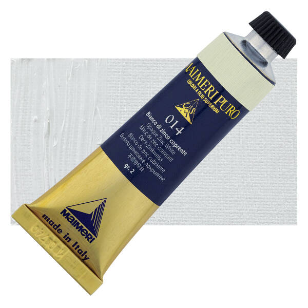 Maimeri Puro Yağlı Boya 40 ML Opaque Zinc White - 1