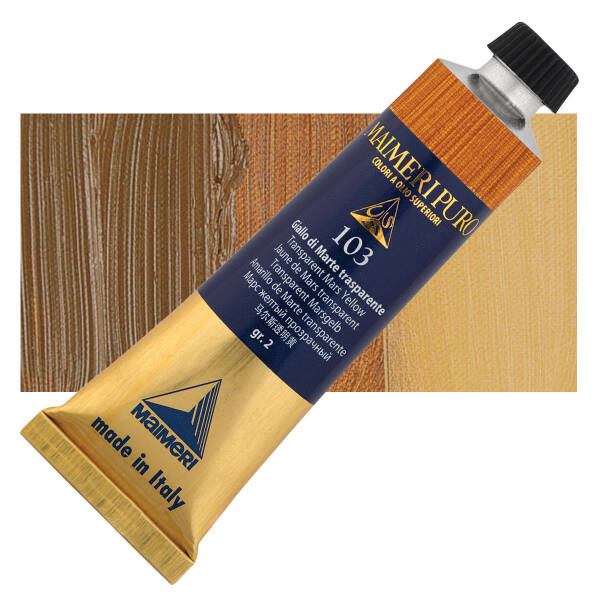 Maimeri Puro Yağlı Boya 40 ML Transparent Mars Yellow - 1