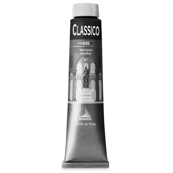 Maimeri Classico Yağlı Boya 200 ML Ivory Black - 3