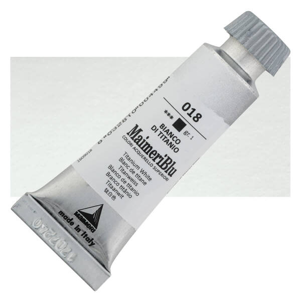 MaimeriBlu Tüp Sulu Boya 12 ML 018 Titanium White - 1