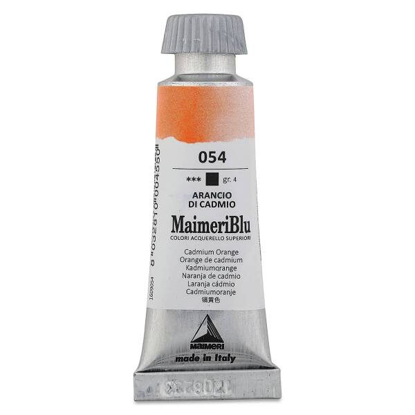 MaimeriBlu Tüp Sulu Boya 12 ML 054 Cadmium Orange - 3