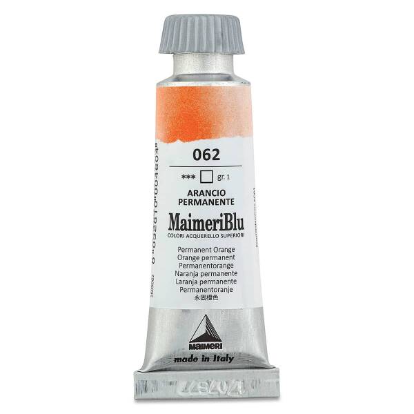 MaimeriBlu Tüp Sulu Boya 12 ML 062 Permanent Orange - 3