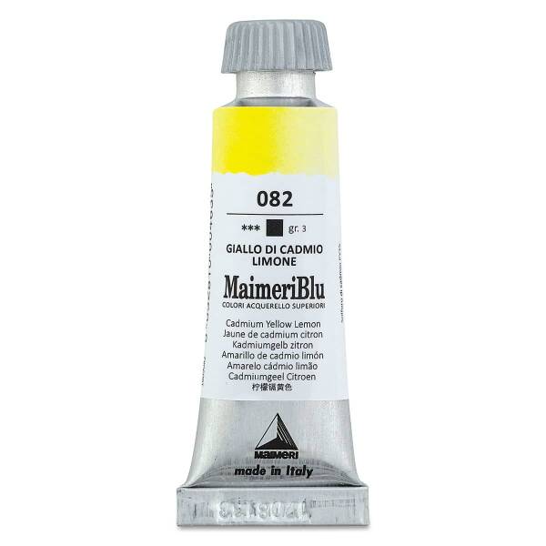 MaimeriBlu Tüp Sulu Boya 12 ML 082 Cadmium Yellow Lemon - 3