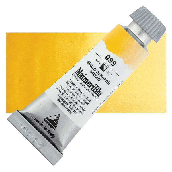 MaimeriBlu Tüp Sulu Boya 12 ML 099 Naples Yellow Medium - 1