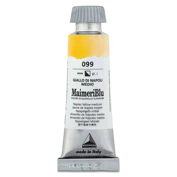 MaimeriBlu Tüp Sulu Boya 12 ML 099 Naples Yellow Medium - 3
