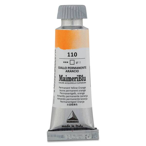 MaimeriBlu Tüp Sulu Boya 12 ML 110 Permanent Yellow Orange - 3