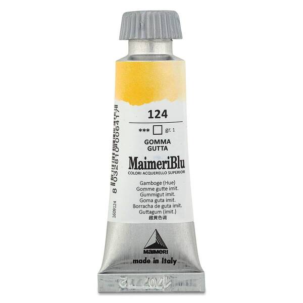 MaimeriBlu Tüp Sulu Boya 12 ML 124 Gamboge (Hue) - 3