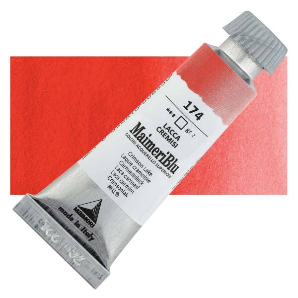 MaimeriBlu Tüp Sulu Boya 12 ML 174 Crimson Lake - 1