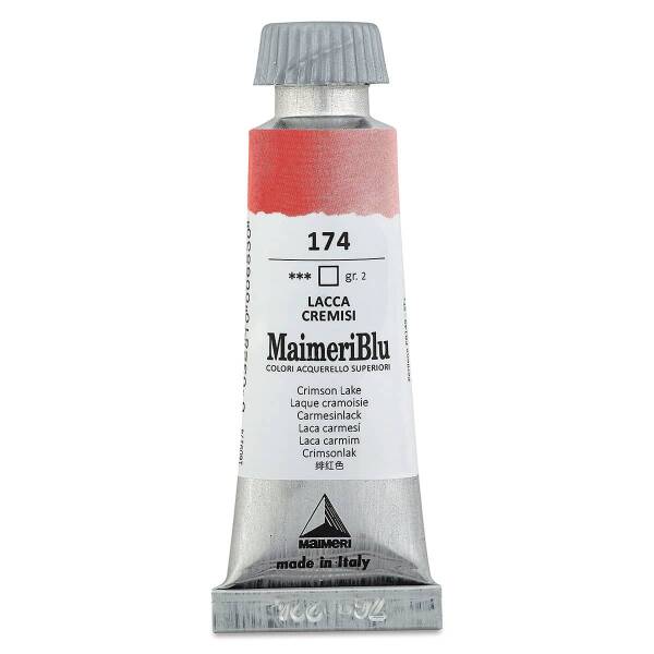 MaimeriBlu Tüp Sulu Boya 12 ML 174 Crimson Lake - 3