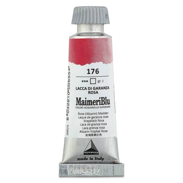 MaimeriBlu Tüp Sulu Boya 12 ML 176 Rose (Alizarin) Madder - 3