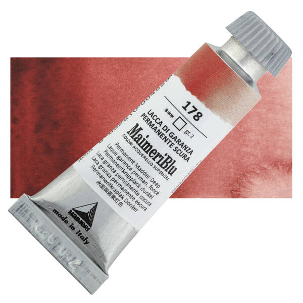 MaimeriBlu Tüp Sulu Boya 12 ML 178 Permanent Madder Deep - 1