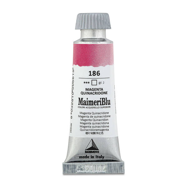 MaimeriBlu Tüp Sulu Boya 12 ML 186 Magenta Quinacridone - 3