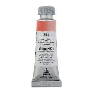 MaimeriBlu Tüp Sulu Boya 12 ML 251 Permanent Red Light - 3
