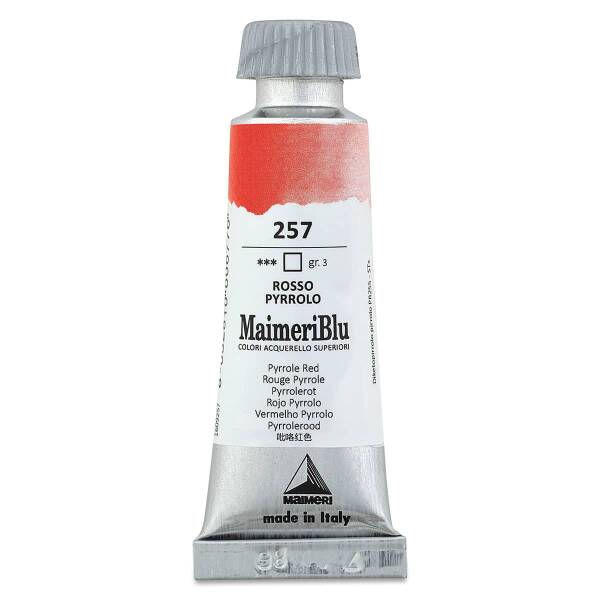 MaimeriBlu Tüp Sulu Boya 12 ML 257 Pyrrole Red - 3