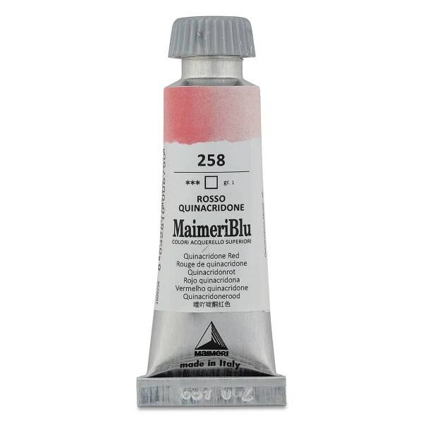 MaimeriBlu Tüp Sulu Boya 12 ML 258 Quinacridone Red - 3