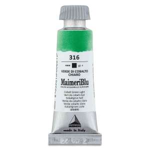 MaimeriBlu Tüp Sulu Boya 12 ML 316 Cobalt Green Light - 3