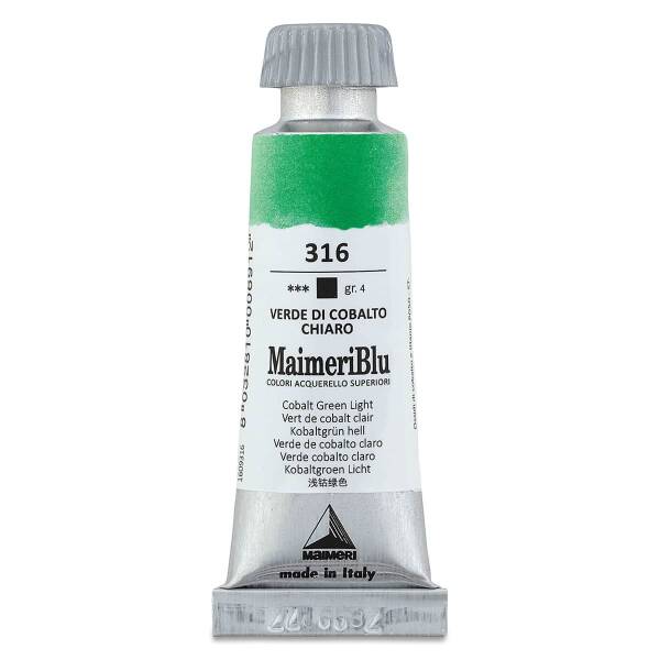 MaimeriBlu Tüp Sulu Boya 12 ML 316 Cobalt Green Light - 3